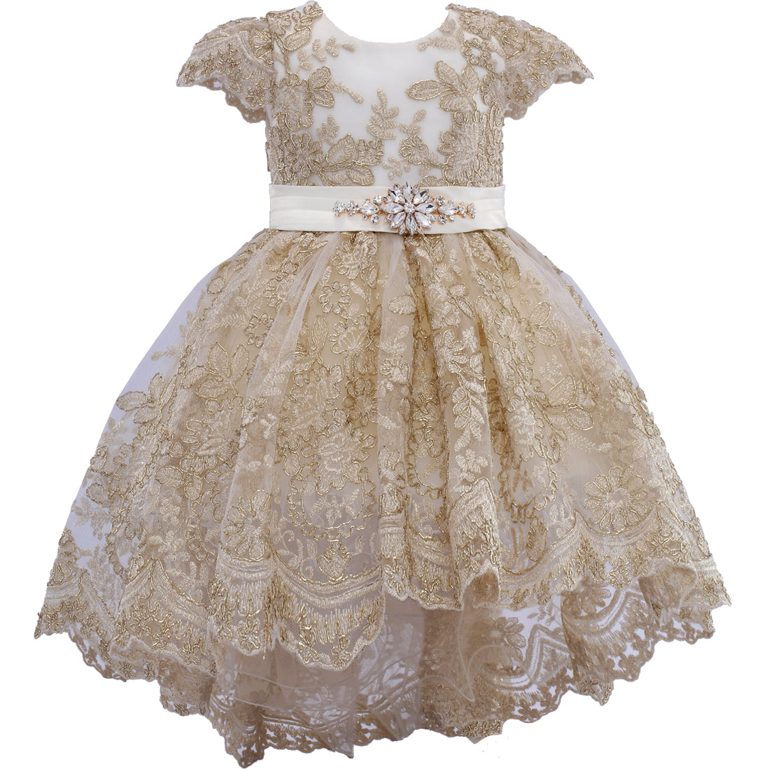 LUXURY RHINESTONE BABY DRESS 1059