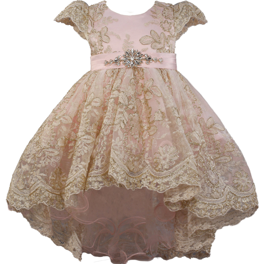 LUXURY RHINESTONE BABY DRESS 1059
