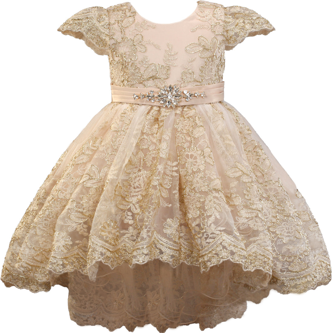 LUXURY RHINESTONE BABY DRESS 1059