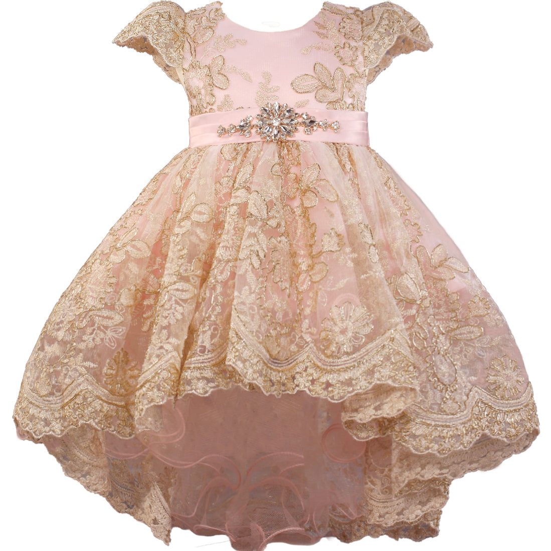 LUXURY RHINESTONE BABY DRESS 1059