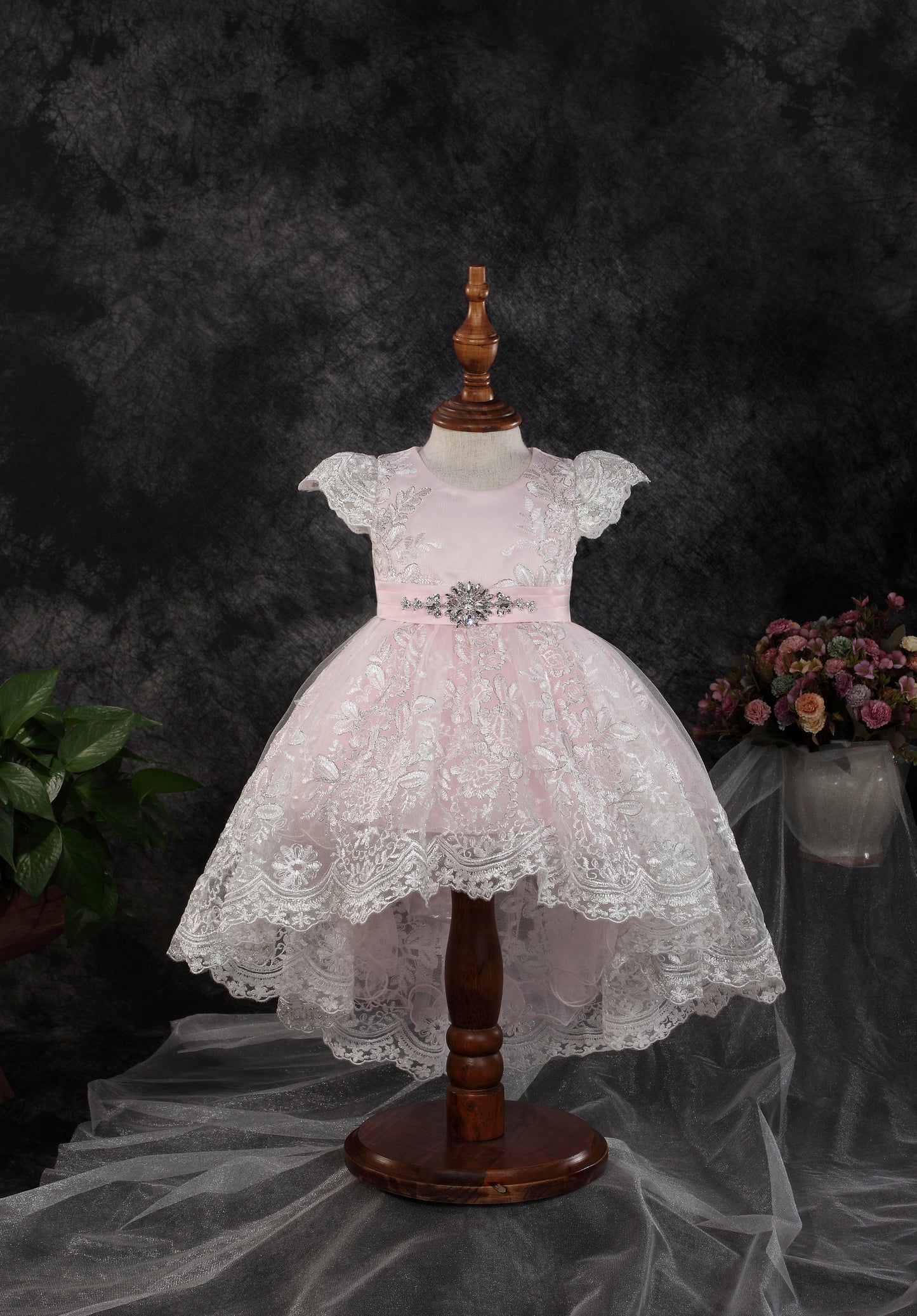 LUXURY RHINESTONE BABY DRESS 1059