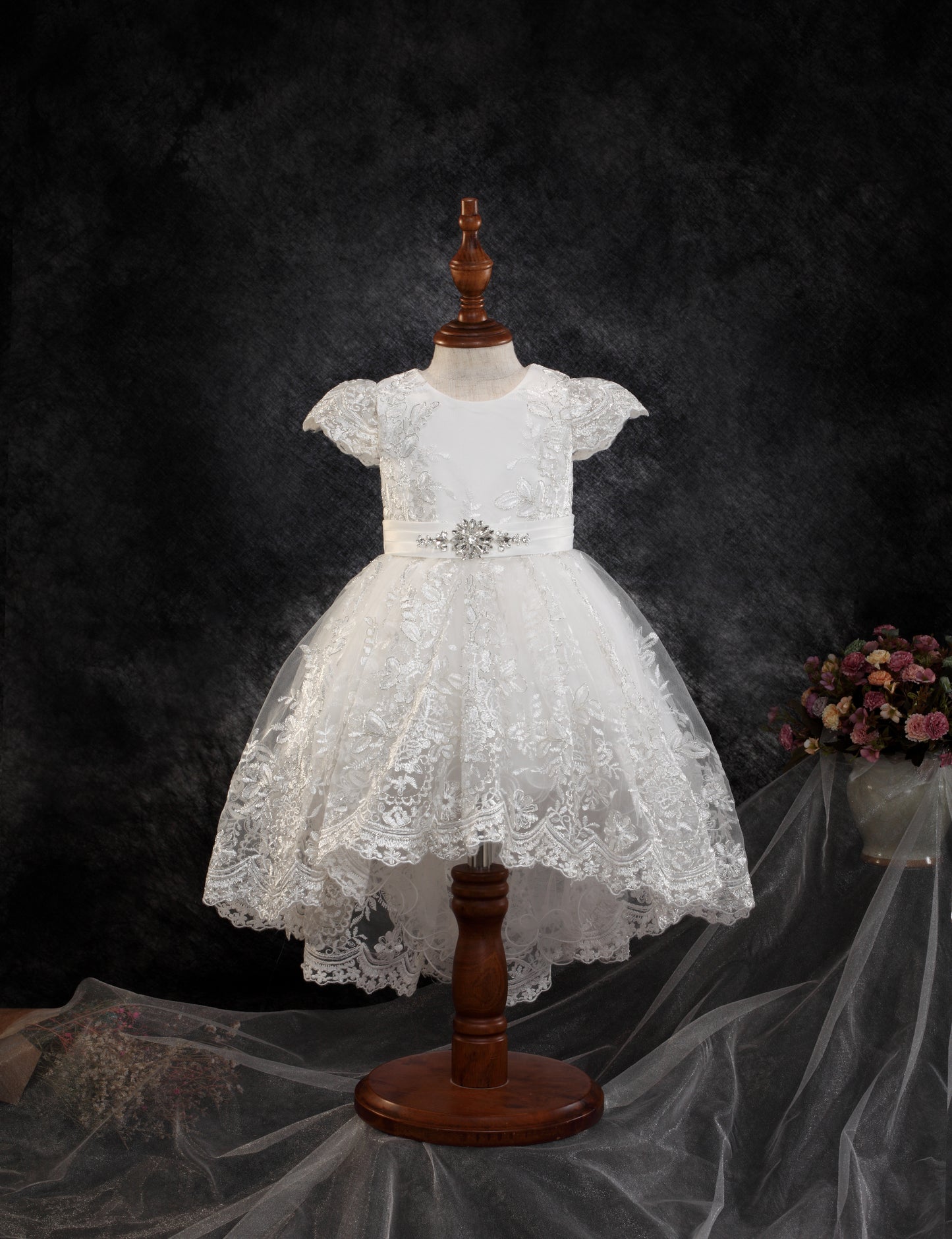 LUXURY RHINESTONE BABY DRESS 1059