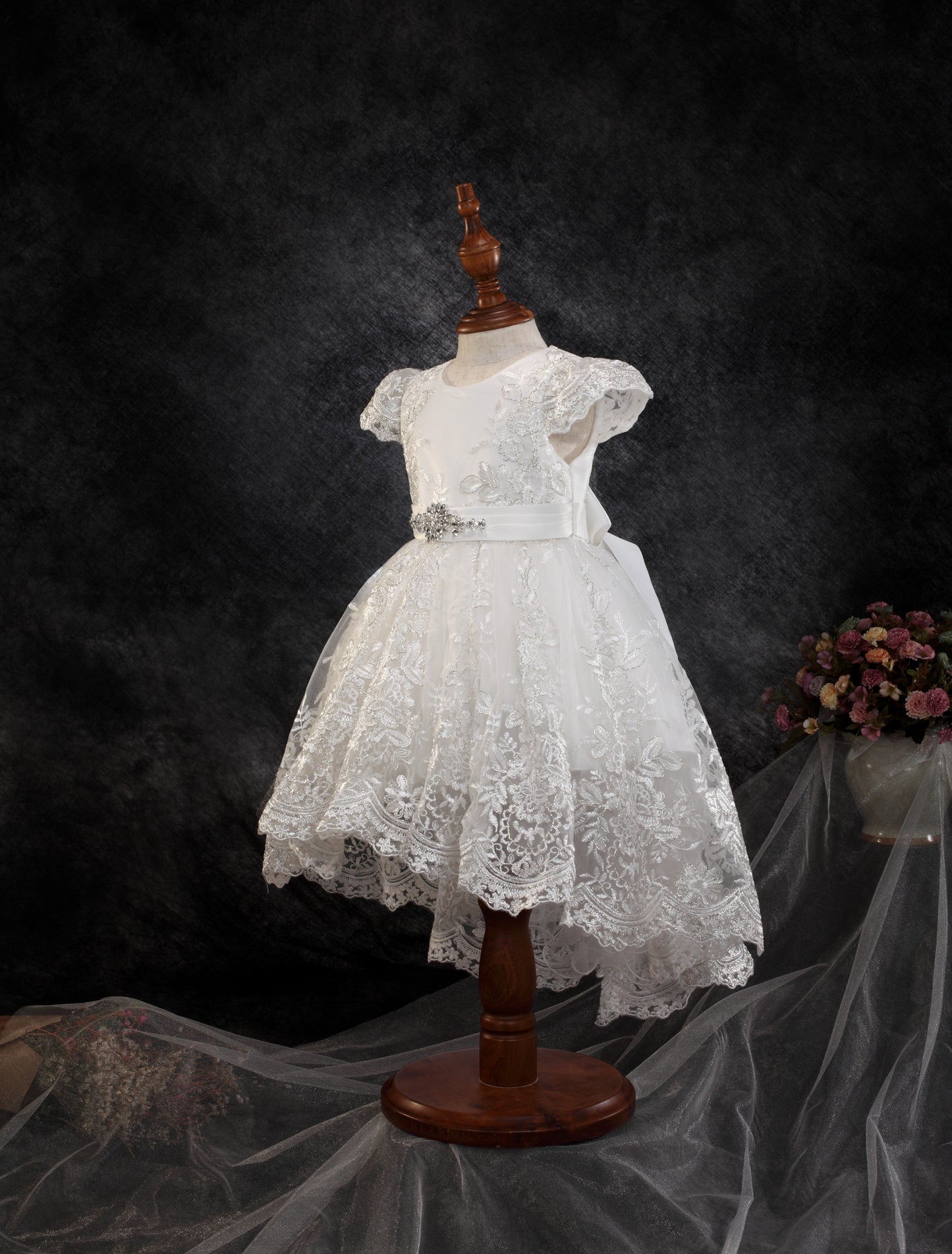 LUXURY RHINESTONE BABY DRESS 1059