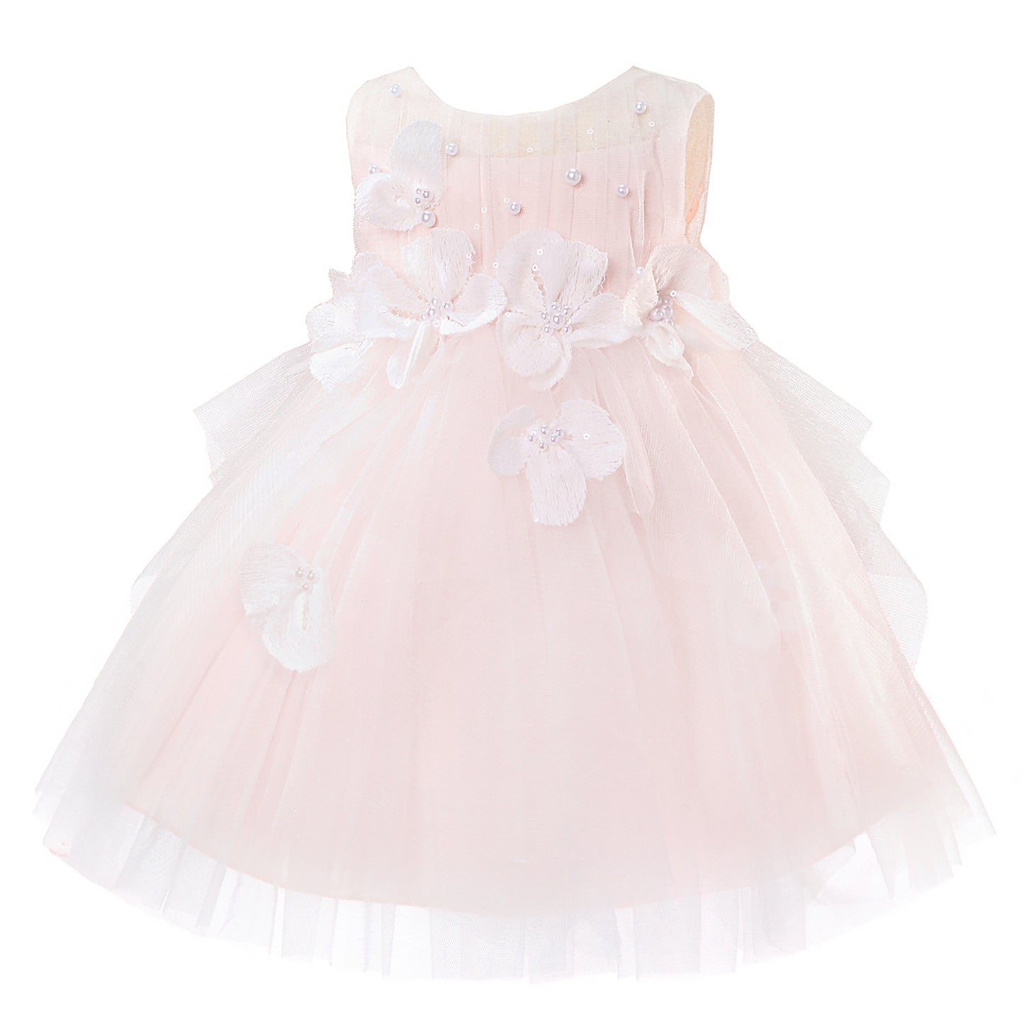 FLORAL TULLE CASCADE BABY DRESS D9011061X