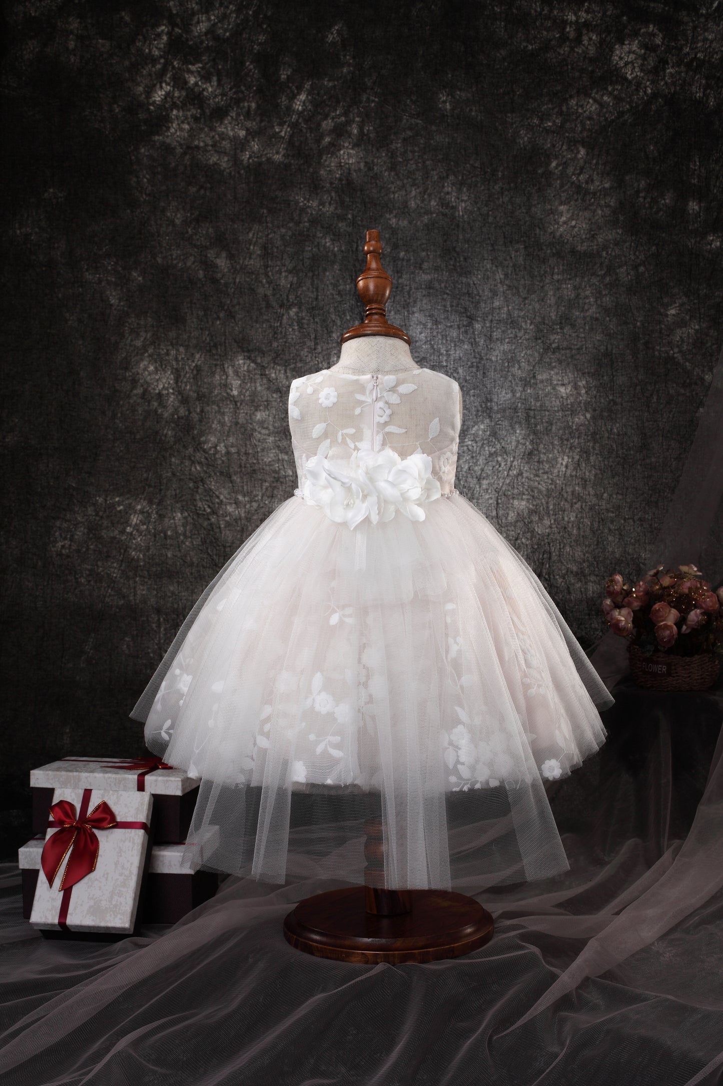 FLORAL TULLE BABY DRESS Y2107