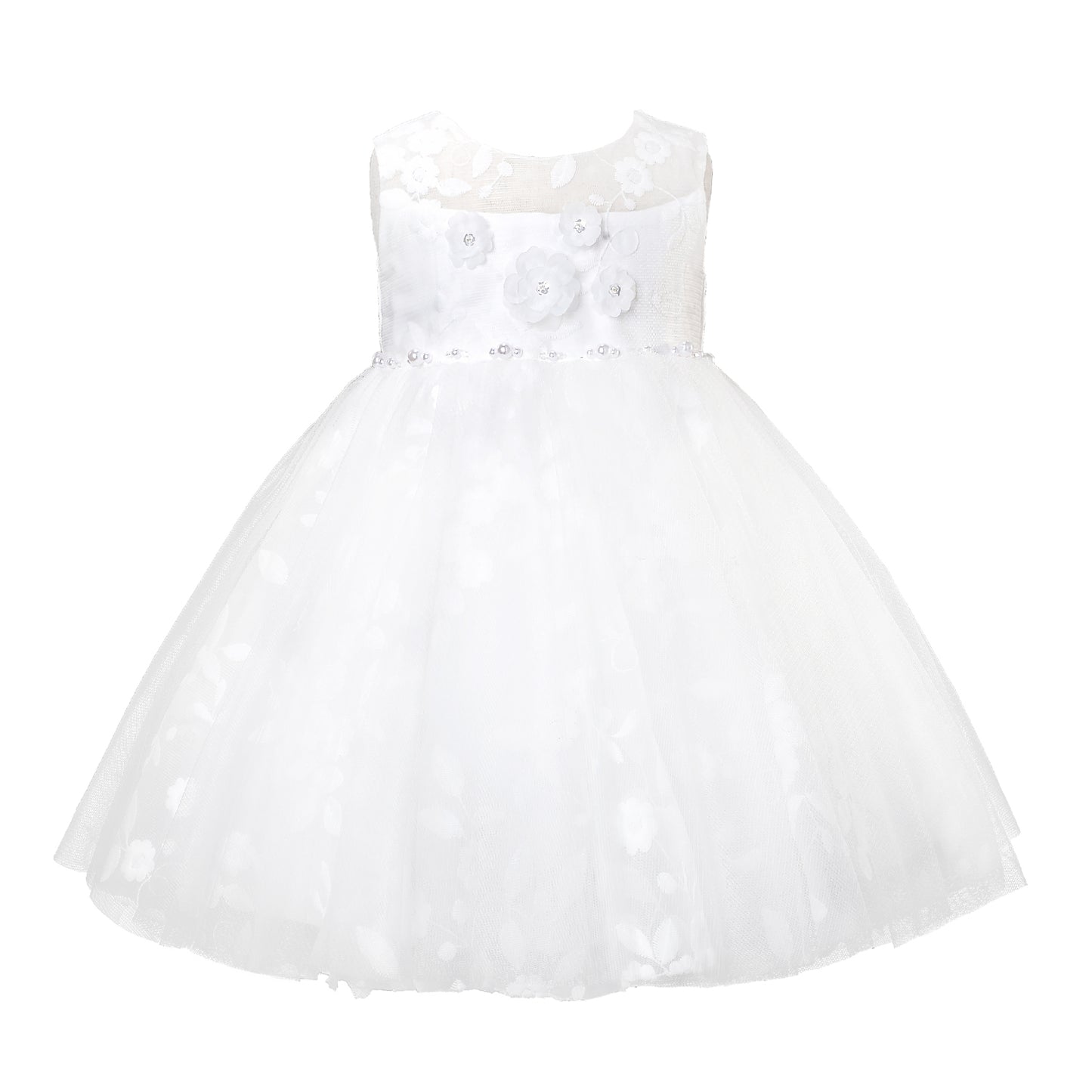FLORAL TULLE BABY DRESS Y2107