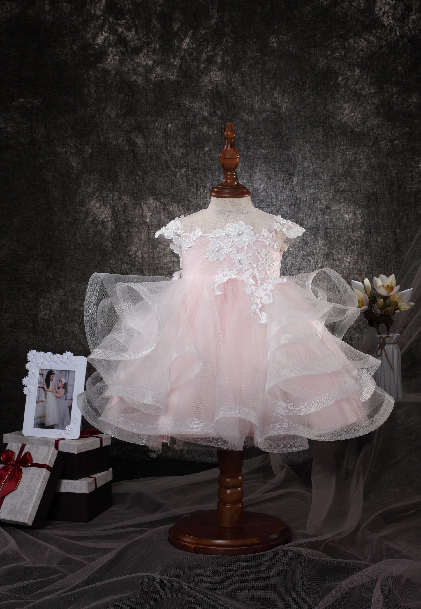 RUFFLE CAP SLEEVE BABY DRESS Y9011071