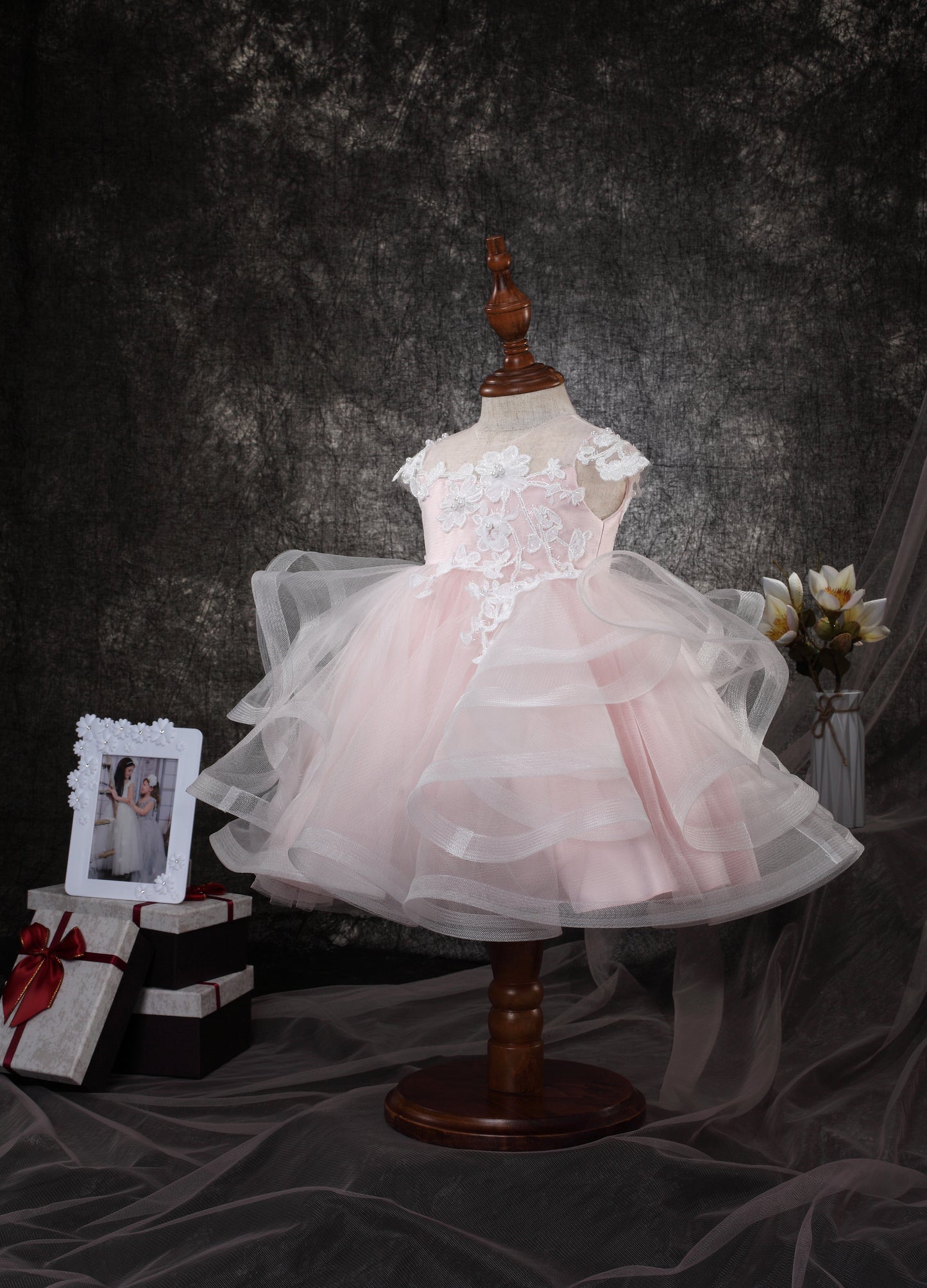 RUFFLE CAP SLEEVE BABY DRESS Y9011071