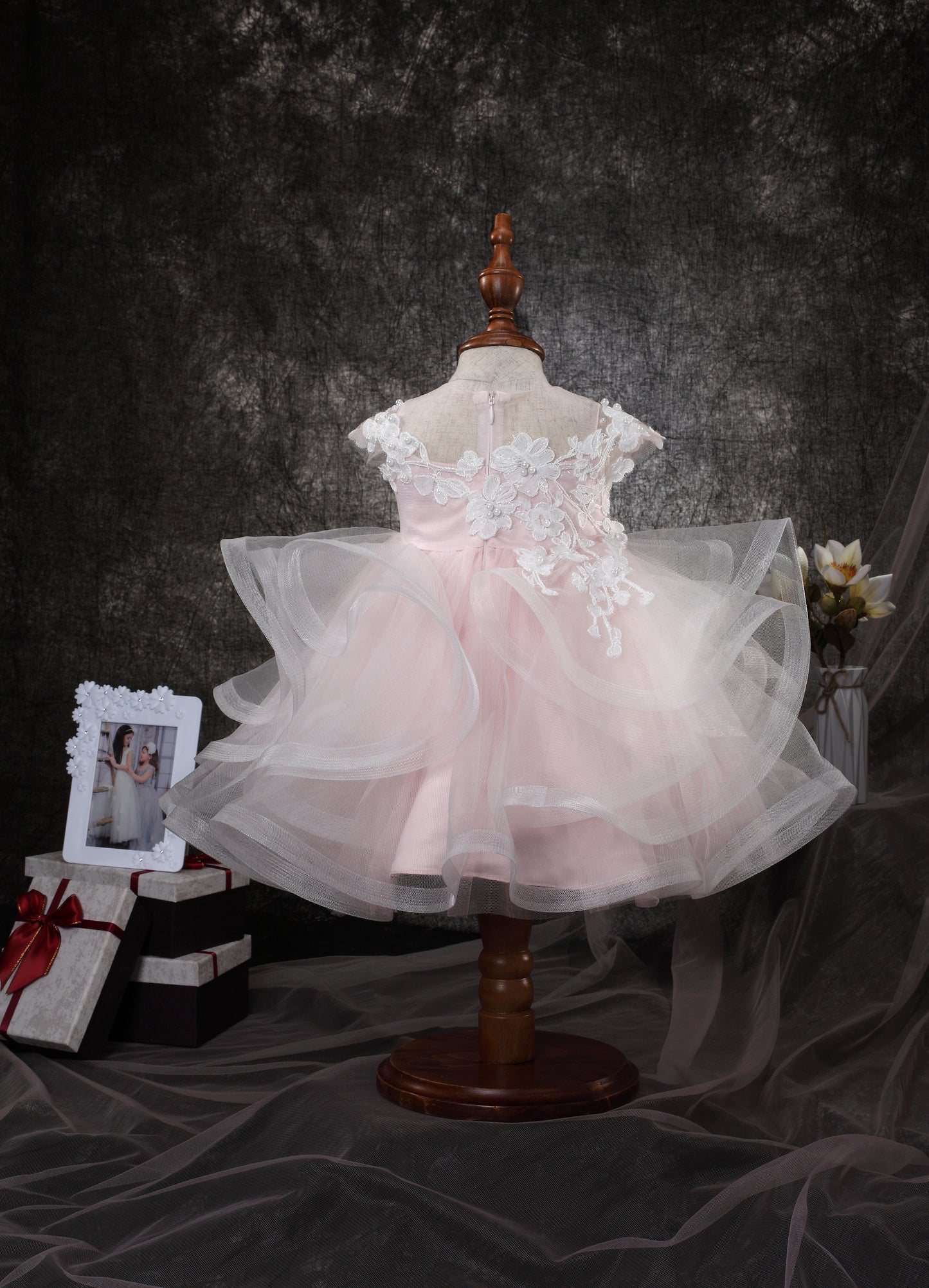 RUFFLE CAP SLEEVE BABY DRESS Y9011071