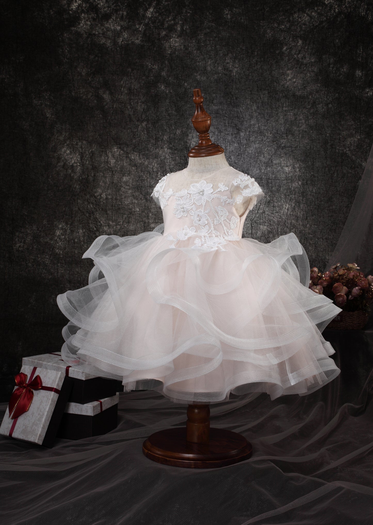 RUFFLE CAP SLEEVE BABY DRESS Y9011071