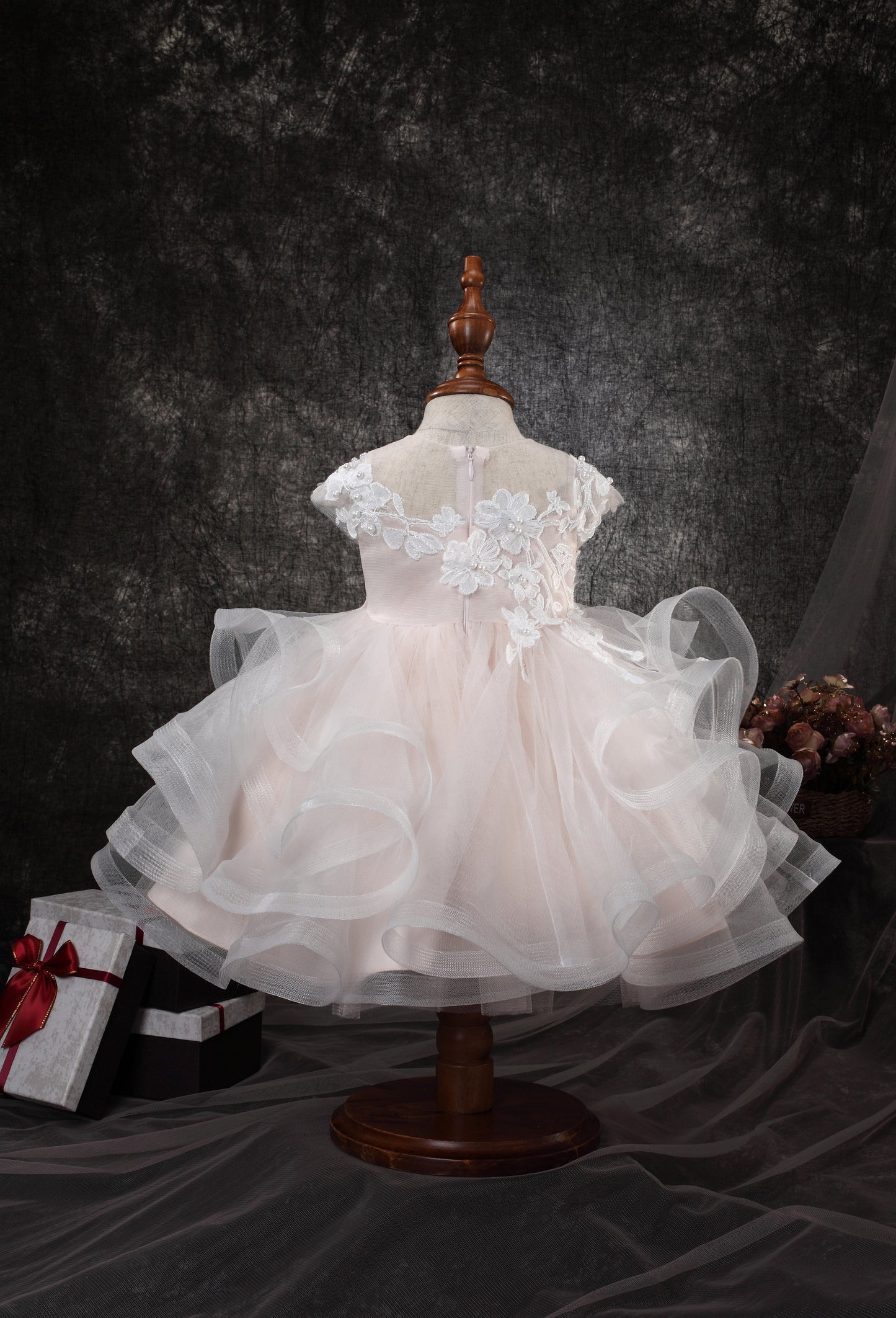 RUFFLE CAP SLEEVE BABY DRESS Y9011071