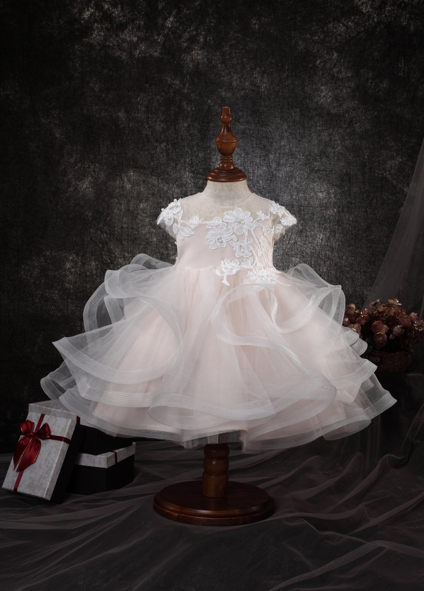 RUFFLE CAP SLEEVE BABY DRESS Y9011071