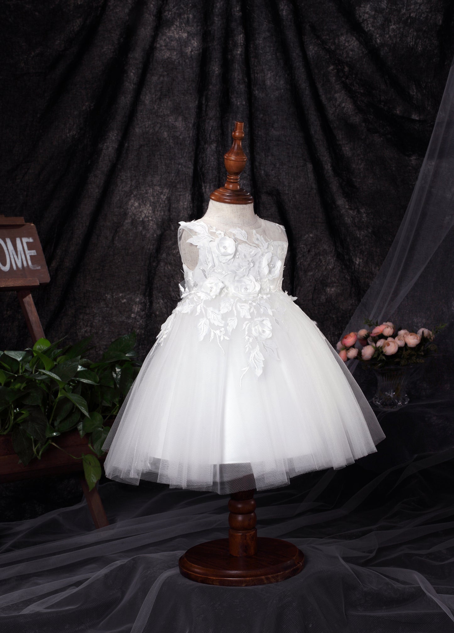 PEARL FLORAL BABY DRESS Y9011105