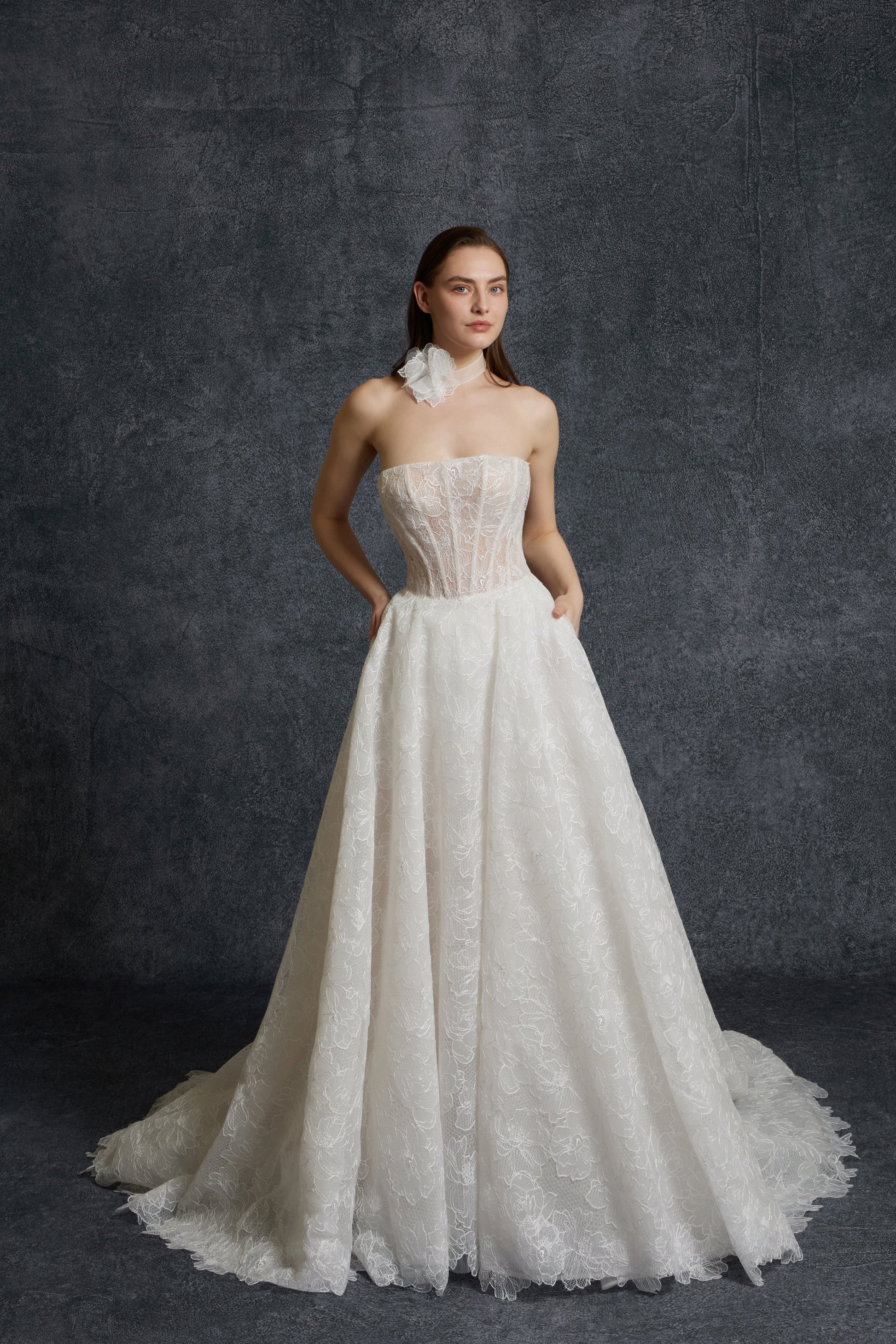princess daliana dress Princess Daliana Short-Sleeve Lace Flower Girl Dress