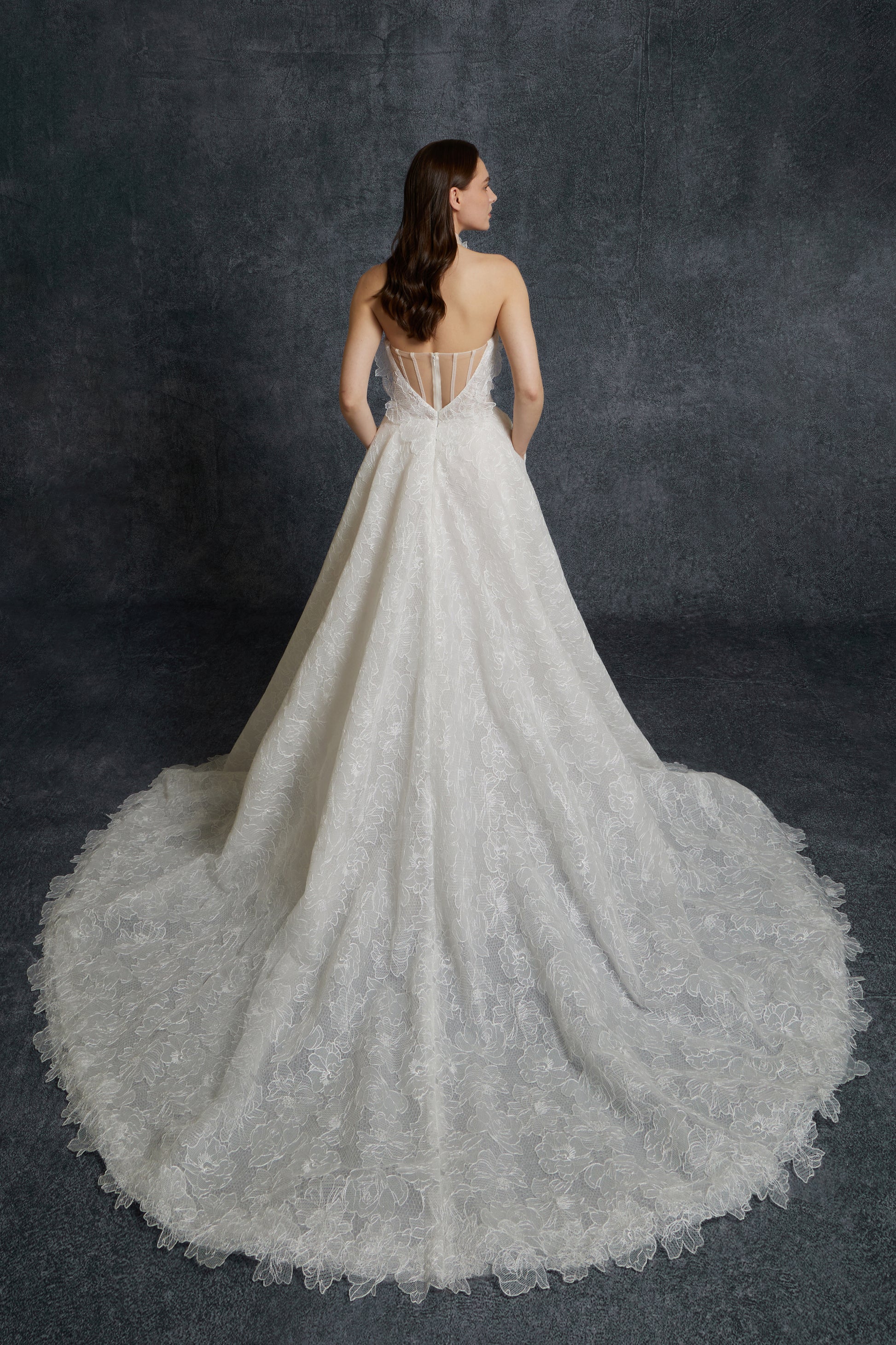 princess daliana dress Princess Daliana White Bow Gown D24465 6 / White