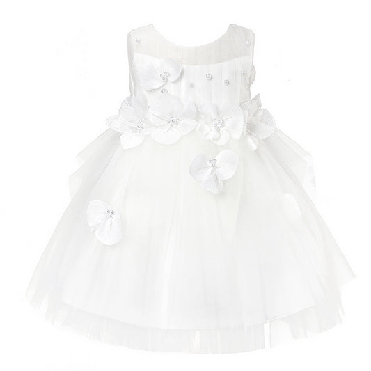 FLORAL TULLE CASCADE BABY DRESS D9011061X