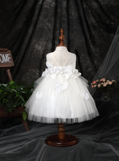 FLORAL TULLE CASCADE BABY DRESS D9011061X