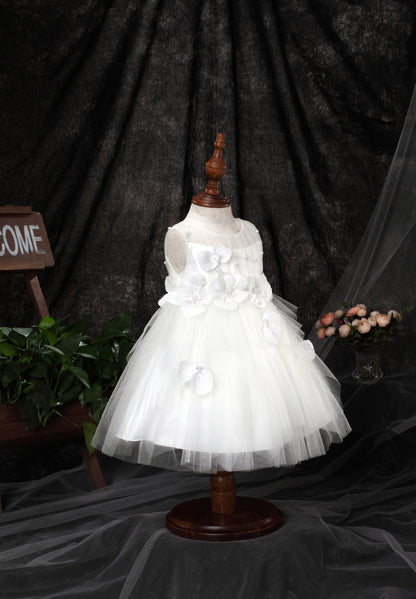 FLORAL TULLE CASCADE BABY DRESS D9011061X