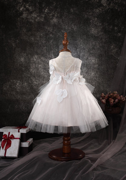 FLORAL TULLE CASCADE BABY DRESS D9011061X