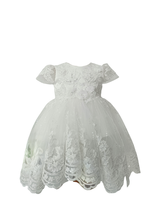 FLORAL HIGH-LOW BABY DRESS X1122