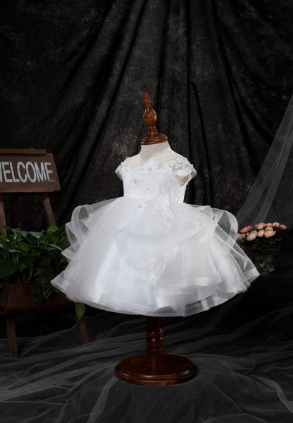 RUFFLE CAP SLEEVE BABY DRESS Y9011071
