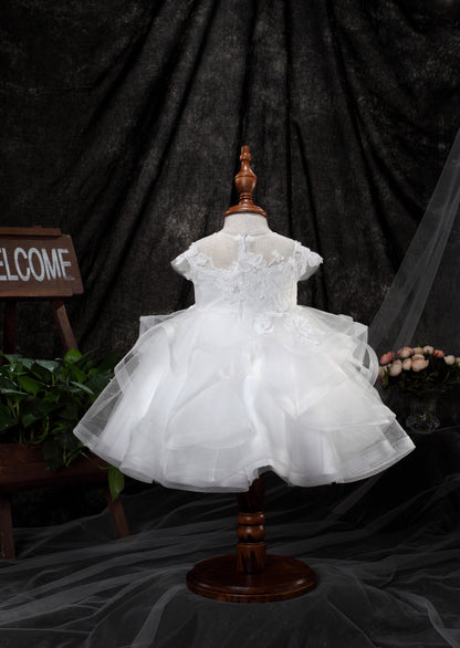 RUFFLE CAP SLEEVE BABY DRESS Y9011071