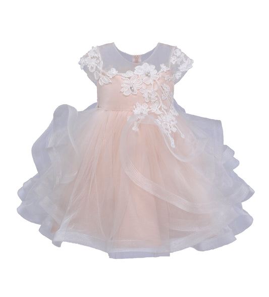 RUFFLE CAP SLEEVE BABY DRESS Y9011071