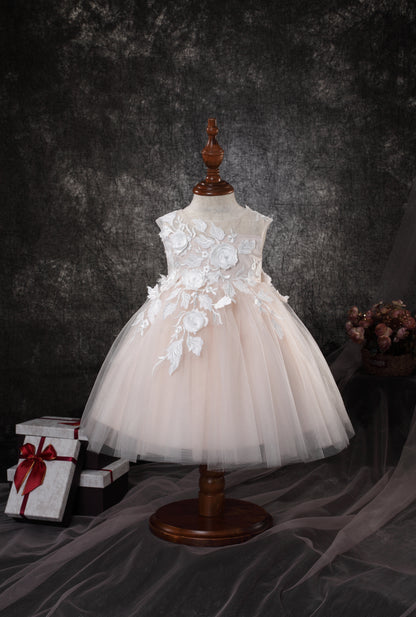 PEARL FLORAL BABY DRESS Y9011105