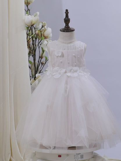 FLORAL TULLE CASCADE BABY DRESS D9011061X